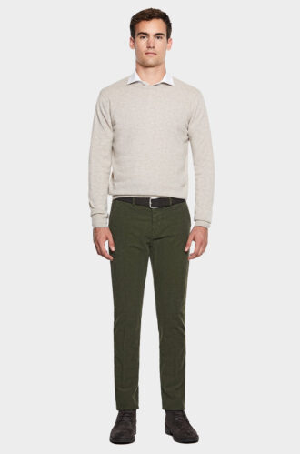 chinos in velluto a costa interrotta