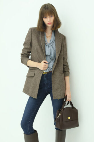 Vintage Brown Wool Blazer